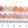 Natural Cherry Blossom Agate Beads Strands G-B130-8mm-02-5
