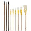 9pcs 9 styles Wooden Paint Brush DIY-DJ0001-58-1