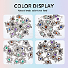 64Pcs 4 Styles Natural Mixed Stone Connector Charms FIND-FH0005-85-4