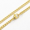 304 Stainless Steel Curb Chain Necklaces STAS-O037-95-2