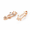 Rack Plating Brass Micro Pave Clear Cubic Zirconia Pendants LS-KK-T060-63G-RS-3