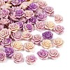 Synthetic Coral 3D Flower Rose Beads CORA-A005-14mm-27-1