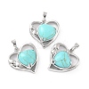 Synthetic Turquoise Pendants G-C236-01H-P-RS-1