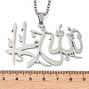 201 Stainless Steel Pendant Necklaces LS-NJEW-C066-14P-3