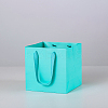 Solid Color Kraft Paper Gift Bags with Ribbon Handles PAAG-PW0001-103B-08-1