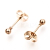 304 Stainless Steel Ball Stud Earrings EJEW-C501-10A-5