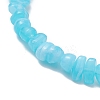 3Pcs 3 Color Acrylic Chips Beaded Stretch Bracelets Set BJEW-JB09387-3