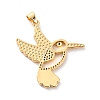 Brass Micro Pave Clear Cubic Zirconia Pendants ZIRC-Z018-09G-A-2