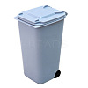 Mini Trash Can Shape Plastic Multi-function Pen & Pencil Holders OFST-PW0004-12C-1