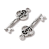 Tibetan Style Alloy Skeleton Key Pendants TIBEP-Q043-014-RS-2
