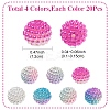 80Pcs 4 Colors Imitation Pearl Acrylic Beads OACR-YW0002-57-3
