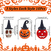 30Pcs 3 Styles Halloween Dyed Synthetic Turquoise & Alloy Pendants FIND-AR0005-28-2