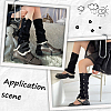 Acrylic Fiber Knit Socks with Button AJEW-WH20080-20B-4