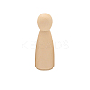 Unfinished Wooden Peg Dolls LS-DOLL-PW0002-015B-1