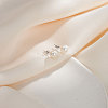 Round Natural Pearl Stud Earrings EJEW-G411-04B-P-3