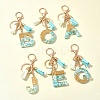 Transparent Epoxy Resin Pendant Keychains KEYC-FS00022-24-11