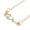 3Pcs Alloy Rhinestones Anklets AJEW-S083-01G-05-3