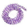 Transparent Electroplate Glass Beads Strands EGLA-F160-01C-2