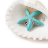 Summer Beach Natural Shell Pendants PALLOY-JF02649-02-3