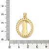 Rack Plating Brass with Cubic Zirconia Pendants KK-Z086-33G-11-3