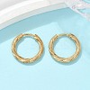 304 Stainless Steel Twist Hoop Earrings for Women LS-EJEW-A130-02A-G-1