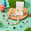 28Pcs 7 Colors Handmade Porcelain Beads PORC-TA0001-23-7