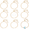 10Pcs Brass Curb Chain Slider Bracelet Makings AJEW-BBC0002-53G-1