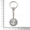 304 Stainless Steel Keychains Component STAS-D373-06P-3