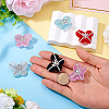 6Pcs 6 Colors Opaque Acrlyic Sparkling Rhinestones Beads SACR-TA0001-51-6