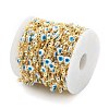Golden Brass Enamel Link Chains CHC-H103-16A-G-4