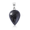 Natural Dyed & Heated Black Agate Pendants WG38027-10-1