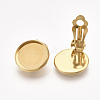 201 Stainless Steel Clip-on Earring Findings STAS-T045-34D-G-3