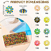 80G 8 Colors Acrylic Beads SACR-TA0001-19-4