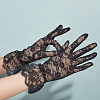6 Pairs 6 Style Flower Pattern Lace Gloves AJEW-GA0006-10-3