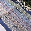 5Yards Polyester Flower Lace Ribbons with Paillettes OCOR-GF0005-24D-7