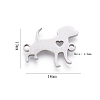 304 Stainless Steel Puppy Links connectors STAS-CJ0001-15-2