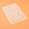 Plastic Reusable Drawing Painting Stencils Templates DIY-F018-B15-1