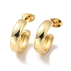 Rack Plating Brass C-shape Stud Earrings LS-EJEW-M209-09G-1