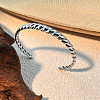 Croissant 304 Stainless Steel Cuff Bangles for Women LS-BJEW-S171-01C-P-1