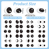 48Pcs 24 Style Glass Doll Craft Eyes Cabochons DIY-OC0011-82B-2