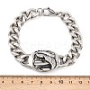 Stainless Steel Link Bracelets BJEW-D379-14ASP-3