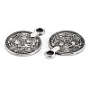 Tibetan Style Alloy Pendants TIBEP-Q089-015-RS-2