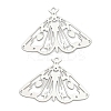201 Stainless Steel Etched Metal Embellishments Pendants STAS-A113-01P-1