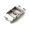 Tarnish Resistant Rectangle 201 Stainless Steel Watch Band Clasps STAS-F067-06-2
