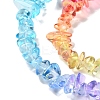 Transparent Glass Beads Strands GLAA-P060-01A-15-4