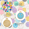 96Pcs 12 Colors Alloy Enamel Charms ENAM-FH0001-60-3