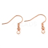 Brass Earring Hooks KK-Q362-RG-NF-1
