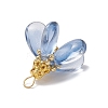 Dyed Glass Pendants PALLOY-MZ00658-05-4
