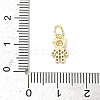Brass Micro Pave Cubic Zirconia Charms ZIRC-I356-15G-04-3