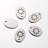 Non-Tarnish Spray Painted 201 Stainless Steel Pendants LS-STAS-I048-I09-1